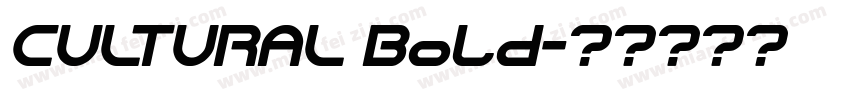 CULTURAL Bold字体转换